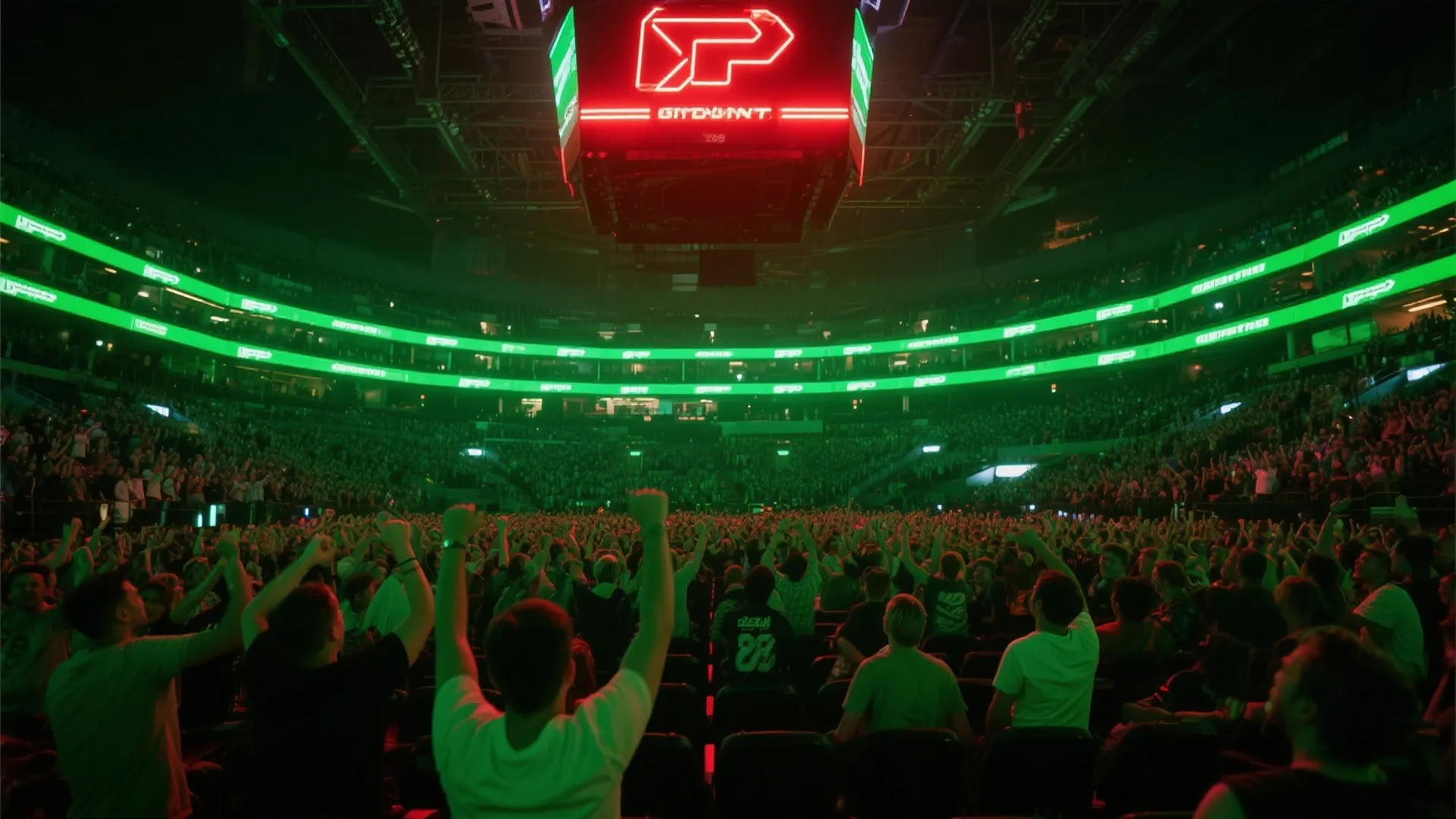 电子竞技狂欢现场